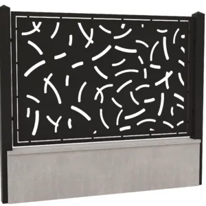 Panou gard din tabla decupata cnc-Model 9