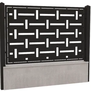 Panou gard din tabla decupata cnc-Model 2