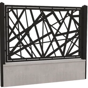 Panou gard din tabla decupata cnc-Model 6
