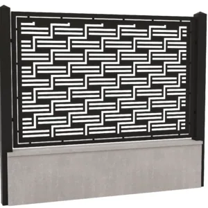 Panou gard din tabla decupata cnc-Model 5