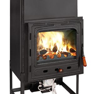 Semineu focar pe lemne incastrabil cu ventilator model CMFan – 17kW