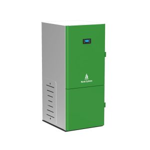 Centrala peleti compacta Mareli Premium RubynoR ECOSTAR SBN35 20-35KW -stabilizator, kit evacuare inox, boiler 120l
