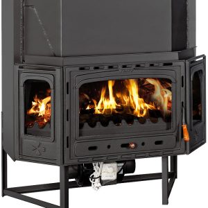 Semineu focar pe lemne incastrabil cu ventilator model TC2Fan- 32kW