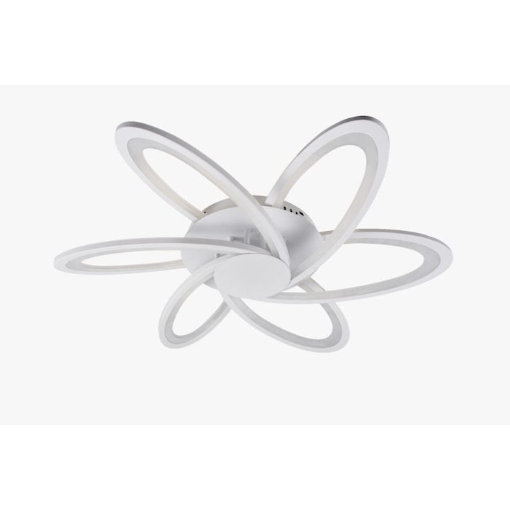 Lustă LED Deligh, 108W, 3 culori, acril/aluminiu, 700x700x100mm