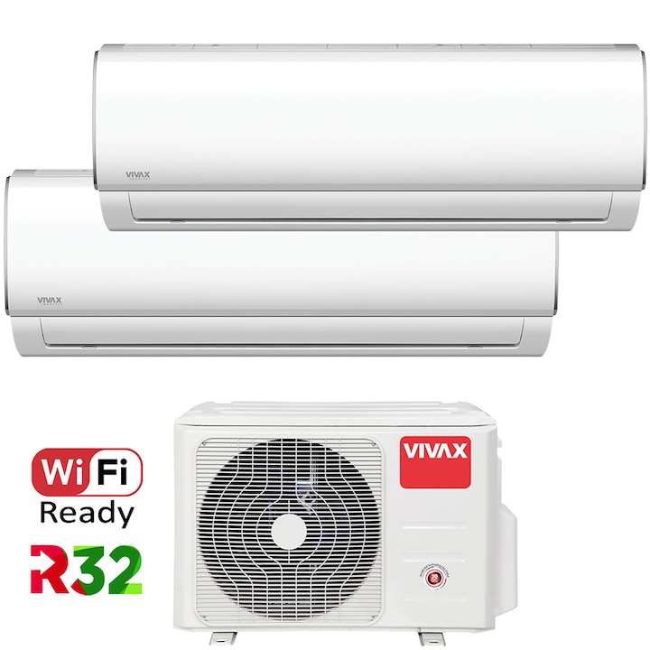 Aer conditionat Multisplit Vivax M-Design ACP-14COFM40AERI / 2x ACP-07CH21AEMI, R32, Inverter, Clasa A++, I Feel