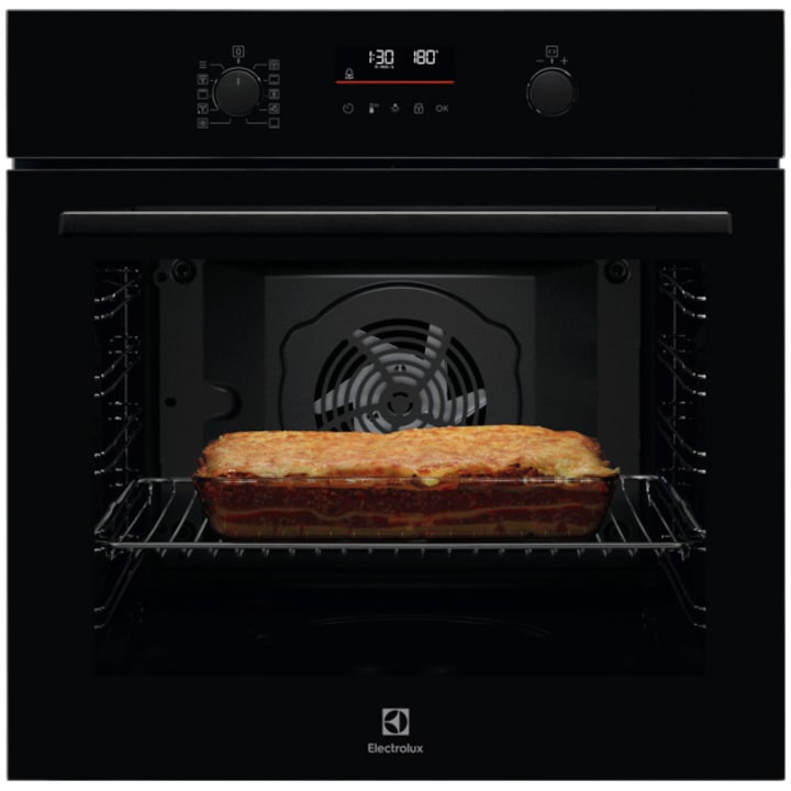 Cuptor incorporabil Electrolux LOF6P16Z, 72 l, Autocuratare pirolitica-3 moduri, 45 de programe predefinite, Timer cu display electronic, Grill, Blocare de siguranta pentru copii, Clasa energetica A++, Sticla neagra