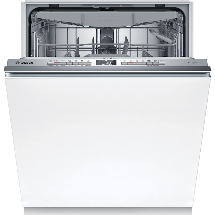 Masina de spalat vase incorporabila Bosch SMV4EVX11E, 14 seturi, 6 programe, EfficientDry, Tab-count, Silence Plus, Sistem Rackmatic, InfoLight, EcoSilence Drive, Home Connect, 60 cm, Clasa B