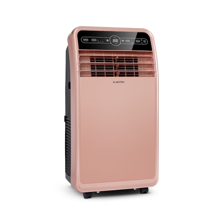 Klarstein, Metrobreeze New York Smart 12K, Aer Conditionat Portabil, 12000 Btu / 3, 5 Kw, Clasa Energetica A, Telecomanda, Roz-Auriu
