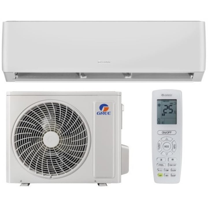 Aer conditionat Gree Pulsar MODEL 2026 GWH09AGAXB-K6DNA1C, 9000 BTU, A++/A+, Wi-Fi, Inverter, Cold Plasma+, Autocuratare, I Feel + Kit instalare inclus