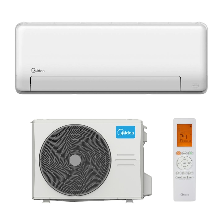 Aparat de aer conditionat Midea All Easy Pro Nordic MSEPDU-24HRFN8-MOX430-24HFN8 Inverter 24000 BTU, Clasa A+++, Filtrare dubla, ECO mode, WiFi