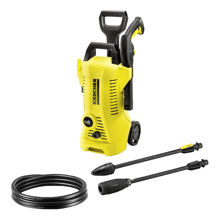 Aparat de spalat cu presiune Karcher K2 Power Control, 1400W, 110 bar presiune maxima, 360 l/h debit maxim, Furtun de presiune 5 m , duza murdarie grosiera