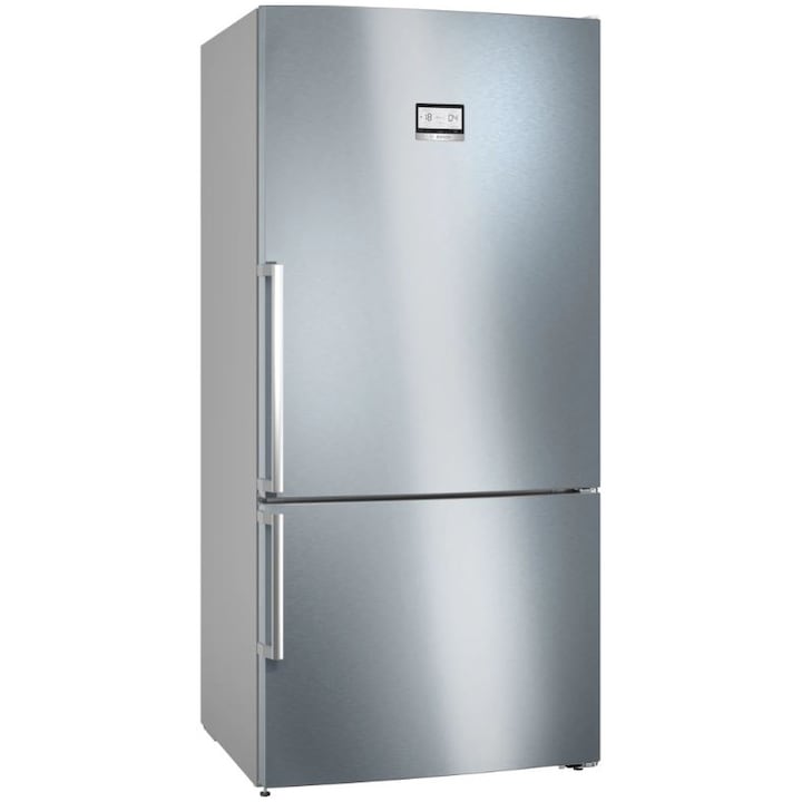 Combina frigorifica Bosch KGN86AIDR, 631 l, NoFrost, PerfectFit, Touch control, Super freeze, VitaFresh, Iluminare LED, Clasa D, H 186 cm, Inox Antiamprenta