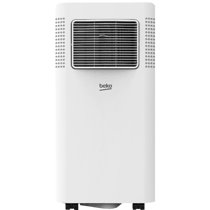 Aparat de aer conditionat portabil Beko BP207C, 7000 BTU, debit aer 320 mc/h, Alb