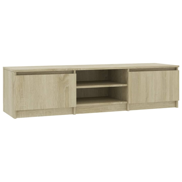 Comoda TV vidaXL, stejar Sonoma, 140 x 40 x 35,5 cm, PAL, 26.5 kg