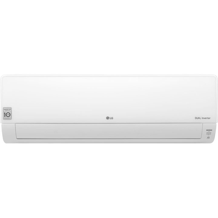 Aparat de aer conditionat LG Dualcool Deluxe 9000 BTU Wi-Fi, Clasa A++/A+, Dual Inverter Compresor, Plasmaster Ionizer, functie Fast Heating, Afisare consum energie, DC09RT, R32, Alb