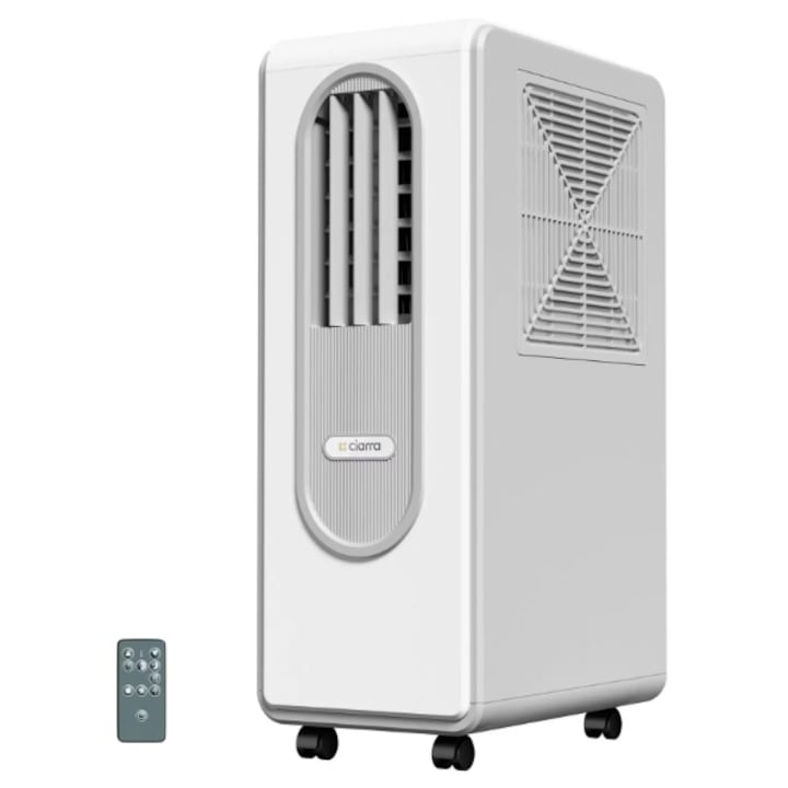 Aparat portabil 3 in 1 CIARRA CBPAC59-W, cu racire, ventilare si dezumidificare, Consum redus 200 W, R290, Telecomanda, Clasa A
