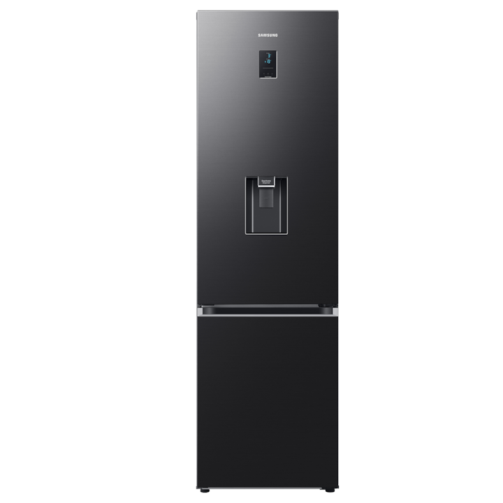 Combina frigorifica Samsung RB38C650EB1/EF, 386 l, Total No Frost, All-Around Cooling, Compresor Digital Inverter, Dozator apa, WiFi, Clasa E, H 203 cm, Dark Inox