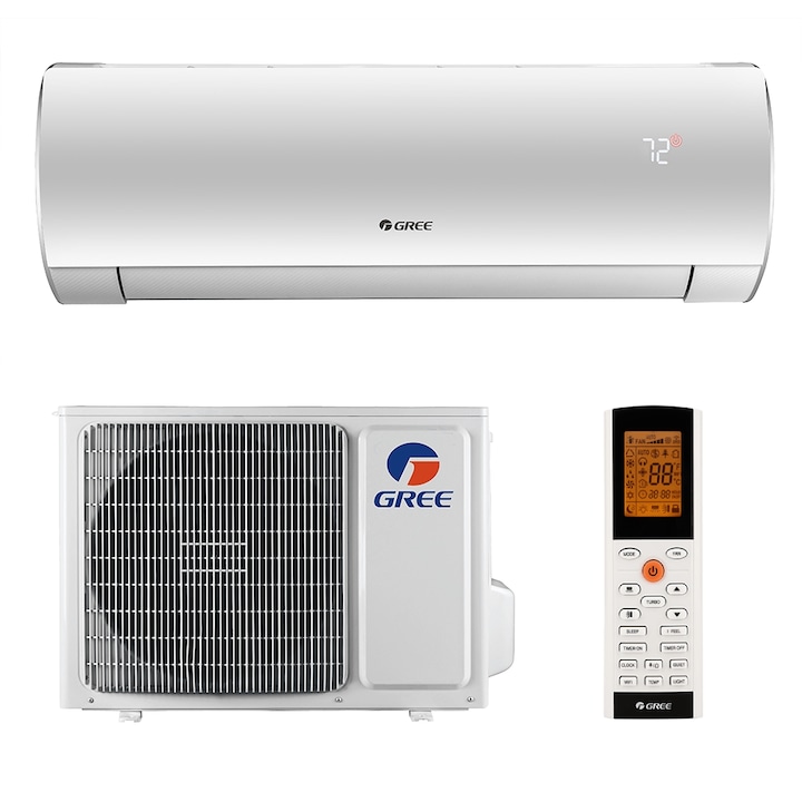 Aparat de aer conditionat Gree Fairy R32 GWH09ACC-K6DNA1F Inverter 9000 BTU, Clasa A++, Generator Ioni Cold Plasma, Filtru Suplimentar, Functia I-Feel, Flux de aer 3D, Functia Turbo, Auto-diagnoza, WiFi