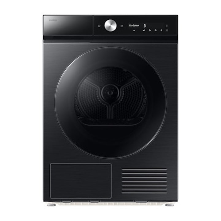 Uscator de rufe Samsung DV90DB8845GBU4, pompa de caldura, 9 kg, Clasa A, SmartThings, AI Control, Hygiene Care, AI Dry, Silent Dry, WiFi , Negru
