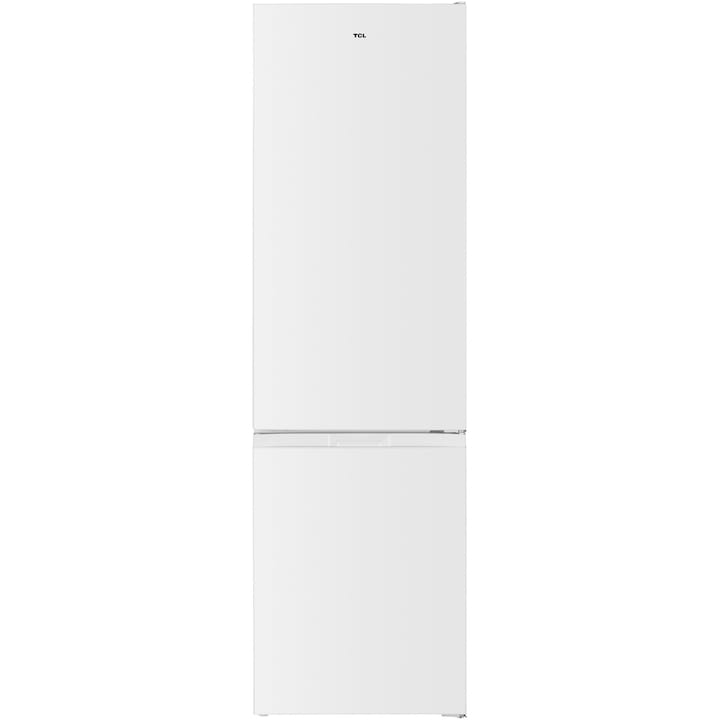 Combina frigorifica TCL RF260BWE0, 260 l, Sertar Crisper, Rafturi ajustabile, Usa reversibila, Iluminare LED, Clasa E, H 182 cm, Alb
