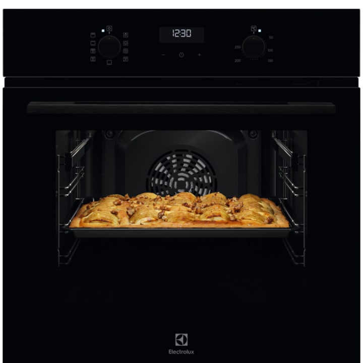 Cuptor incorporabil Electrolux EOD5H70BZ, Electric, 65 l, AquaClean, 9 functii, SteamBake, Grill, Clasa A, Negru