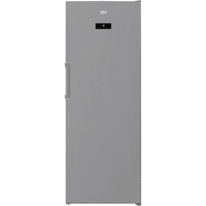 Congelator Beko RFNE448E41XB, 404 l, Clasa E, No Frost, Display LED, H 191.2 cm, Argintiu