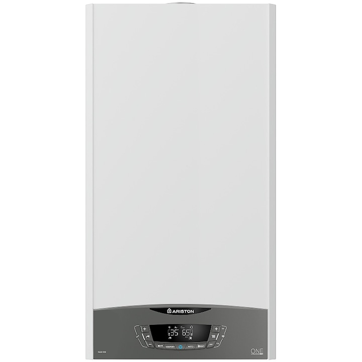 Centrala termica murala in condensare Ariston CLAS ONE WIFI 35, 35 kW, gaz natural + GPL, afisaj LCD, schimbator caldura otel inoxidabil, control vocal, fara kit inclus