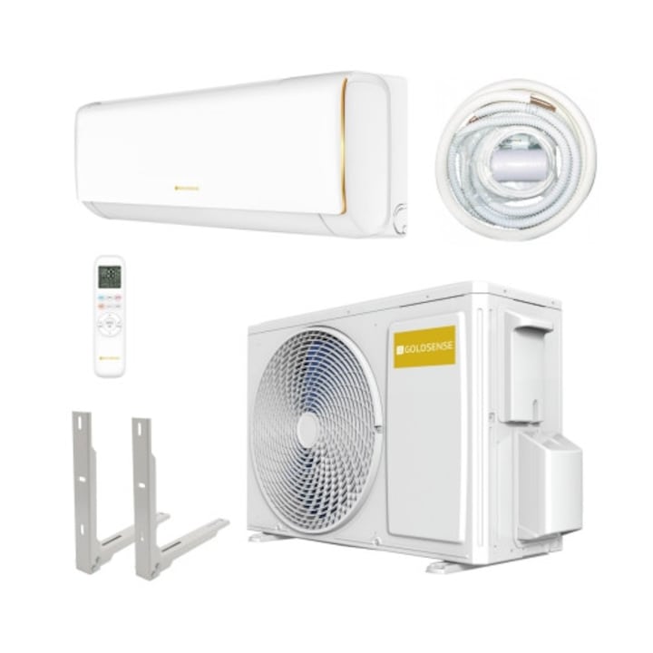 Aparat aer conditionat Goldsense NEW ELITE, 12000 BTU/h, Suport inclus, Kit motaj inclus, WiFi inclus, (- 25 + 48)