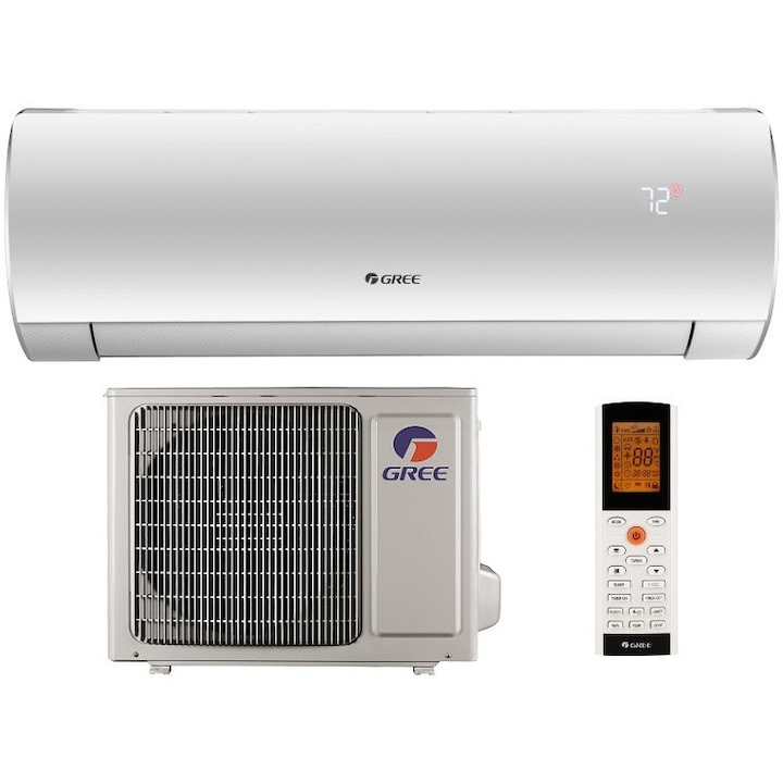 Aer conditionat Gree Fairy LCLH GWH12ACC-K6DNA1F, 12000 BTU, A++/A+, Wi-Fi, Inverter, Auto Clean, Generator Cold Plasma + Kit instalare inclus