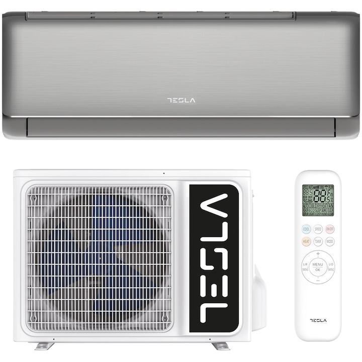Aparat de aer conditionat Tesla Advance 12000 BTU WI-FI, Clasa A+++/A++, Turbo, I Feel, Functie Antifungica, Filtru lavabil, Filtru cu densitate crescuta, flux aer 3D, Incalzire unitate externa, R32