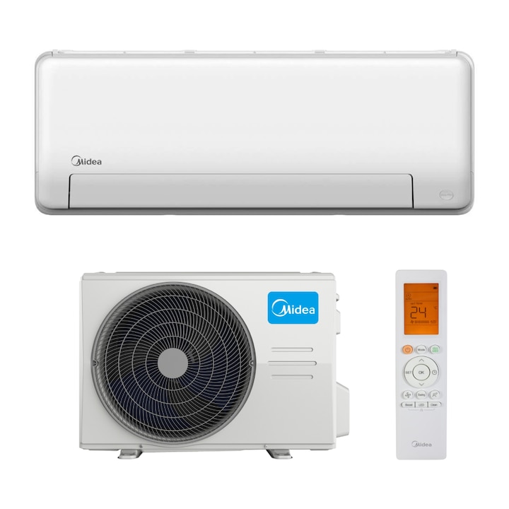 Aparat de aer conditionat Midea All Easy Pro Nordic MSEPBU-12HRFN8-MOX330-12HFN8 Inverter 12000 BTU, Clasa A+++, Filtrare dubla, ECO mode, WiFi