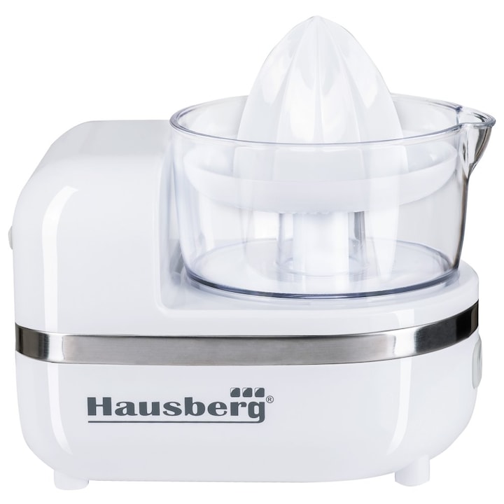 Robot bucatarie 3 in 1 (masina inghetata, storcator citrice, tocator), HAUSBERG HB-7521A, 150W, culoare alb
