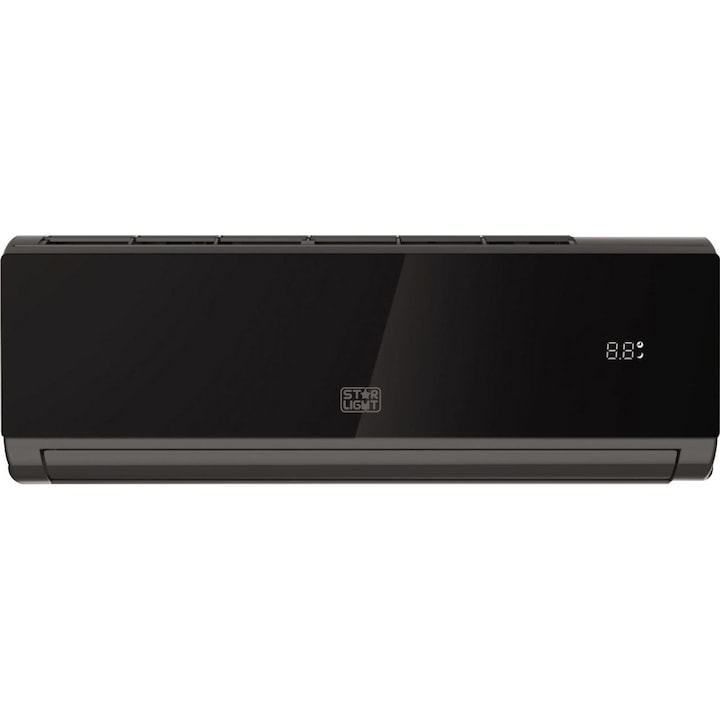Aparat de aer conditionat Star-Light ACT-12BLWF, Control WiFi, 12000 BTU, Clasa A++, Functie incalzire, Display, Negru