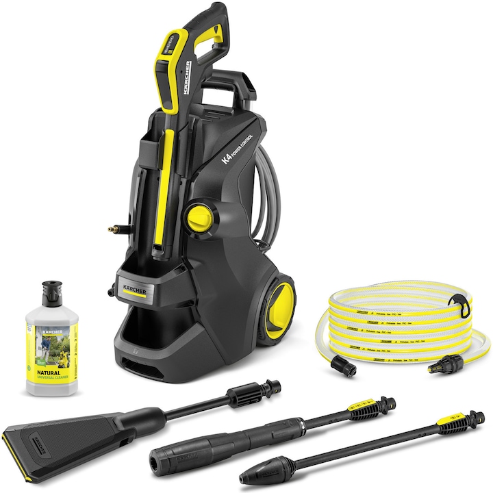 Aparat de spalat cu presiune Karcher K 4 Power Control Flex eco!Booster *EU, putere 1800 W, presiune 130 bar, debit 420 l/h, pistol Power Control G 160 Q, lance Vario Power Jet, lance cu jet rotativ, duza eco!Booster, furtun presiune 8 m