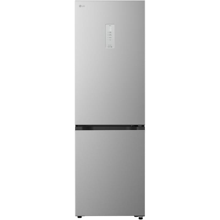 Combina Frigorifica LG, GBBSJ11EPY,No Frost, 333 L, Compresor Smart Inverter, DoorCooling+™, Wi-Fi, Display extern, Cls E, Argintiu