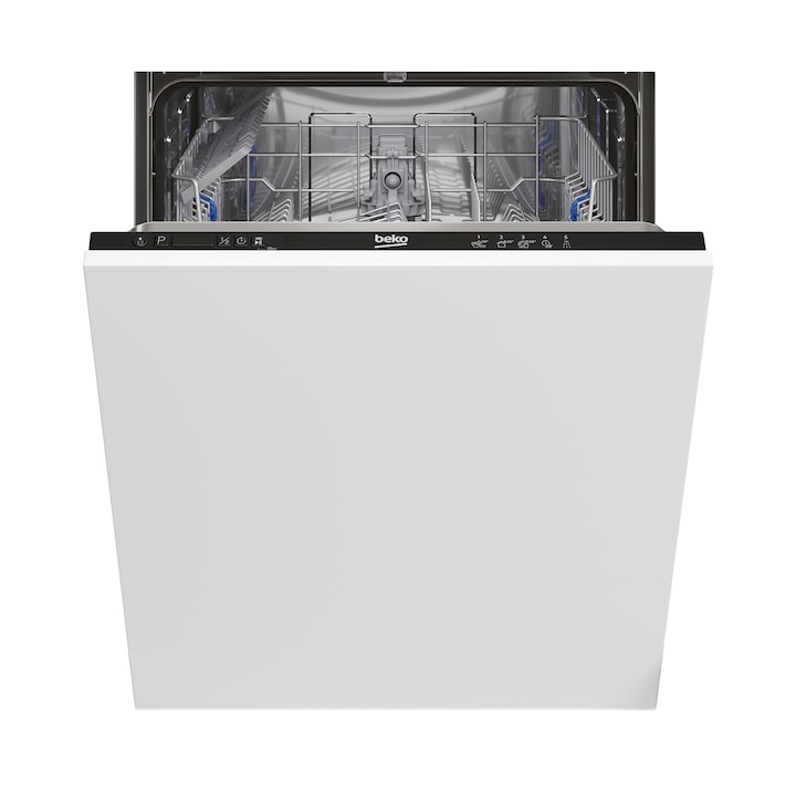 Masina de spalat vase incorporabila BEKO BRI63491, 14 seturi, 5 programe, 60 cm, Clasa D, alb