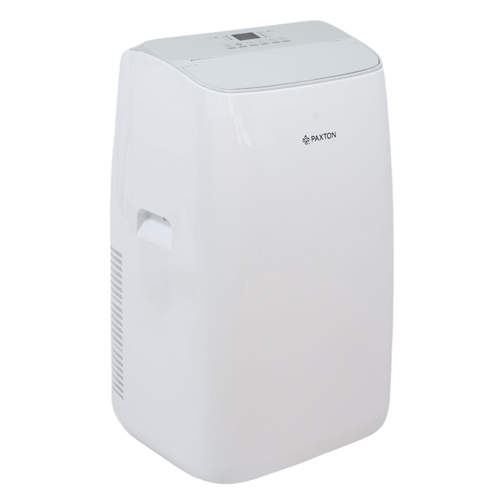 Aparat aer conditionat portabil Paxton, dezumidificare, mod auto, jaluzele automate, A/A+, functie incalzire, 12000 BTU, 220 - 240 V, 358 x 419 x 688 mm, alb