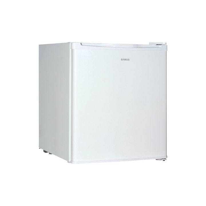 Frigider Minibar Samus SW064E, 41 L, Clasa energetica E, Termostat reglabil, Usa reversibila, Alb