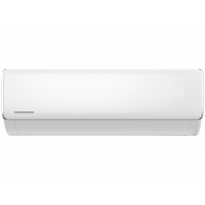 Aparat de aer conditionat Heinner Crystal PLus HAC-CRP12WH++, 12000 BTU, Clasa A++, Control inteligent al umiditatii, Breeze away, Eco+, Follow me, Autocuratare, Alb