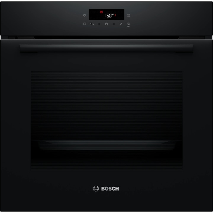 Cuptor incorporabil Bosch HBA572BB4, 71 l, Grill, Autocuratare pirolitica, Touch control, 6 functii incalzire, AutoPilot - 10 programe de gatire, 3D Hotair, Clasa A+, Negru.