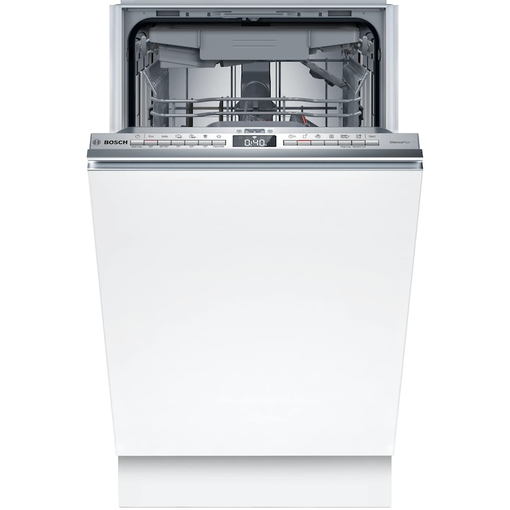 Masina de spalat vase incorporabila Bosch SPV4EMX17E, 10 seturi, 6 programe, EfficientDry, Home Connect, InfoLight, DosageAssist, Hygiene Plus, EcoSilence Drive, Clasa B, 45 cm.