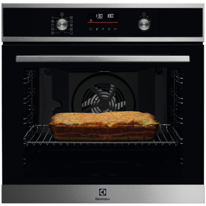 Cuptor incorporabil Electrolux EOF6P76X2, Electric, 72 l, Autocuratare pirolitica, SurroundCook, Grill, Timer cu display electronic, Clasa A+, Inox
