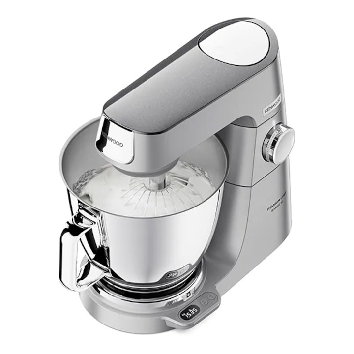 Robot de bucatarie, Kenwood, 1200 W, 7 L, Timer, Argintiu