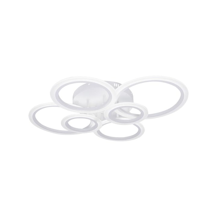 Lustra LED Clics FullView, 168W, Reglabila prin Aplicatie IOS / Android si telecomanda, Lumina calda, rece, neutra