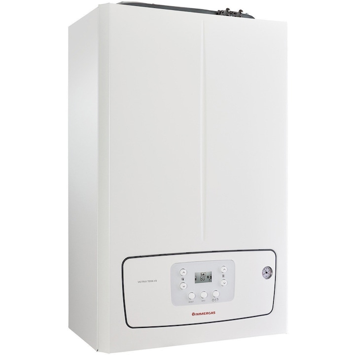 Centrala termica pe gaz in condensare Immergas Victrix Tera 24/28 V3, hydrogen ready, schimbator caldura otel inox, clasa A+, protectie anti-inghet, 24 kw