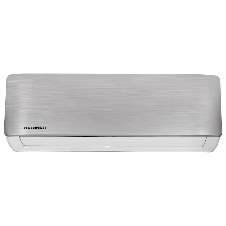 Aparat de aer conditionat Heinner Onix Eco Smart Inverter 12000 BTU Wi-Fi, Clasa A++, Functie incalzire, Control prin internet, Functie ECO, Follow me, R32, HAC-CO12WFN-SL, Argintiu