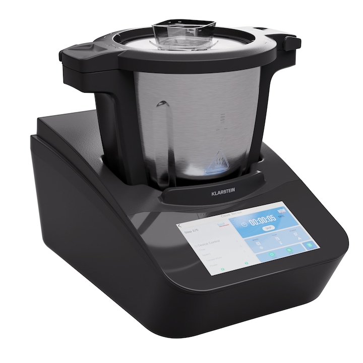Klarstein, Aria Grande Smart, Robot De Bucatarie, 1700 W, 4, 7 L, Control Prin Aplicatie, Atasament Pentru Abur, Display Tft De 7'