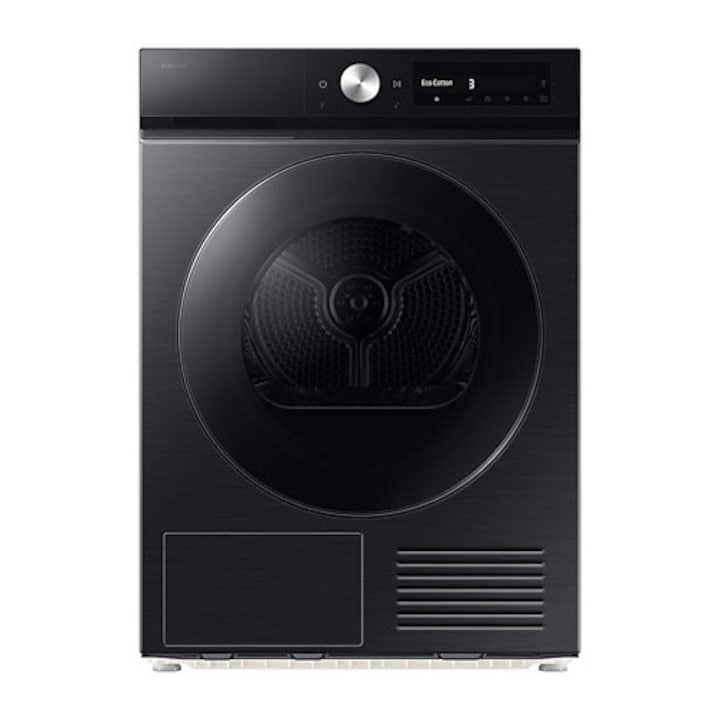 Uscator de rufe Samsung DV90DB7845GBU4, pompa de caldura, 9 kg, Clasa A, SmartThings, AI Control, Hygiene Care, AI Dry, WiFi , Negru