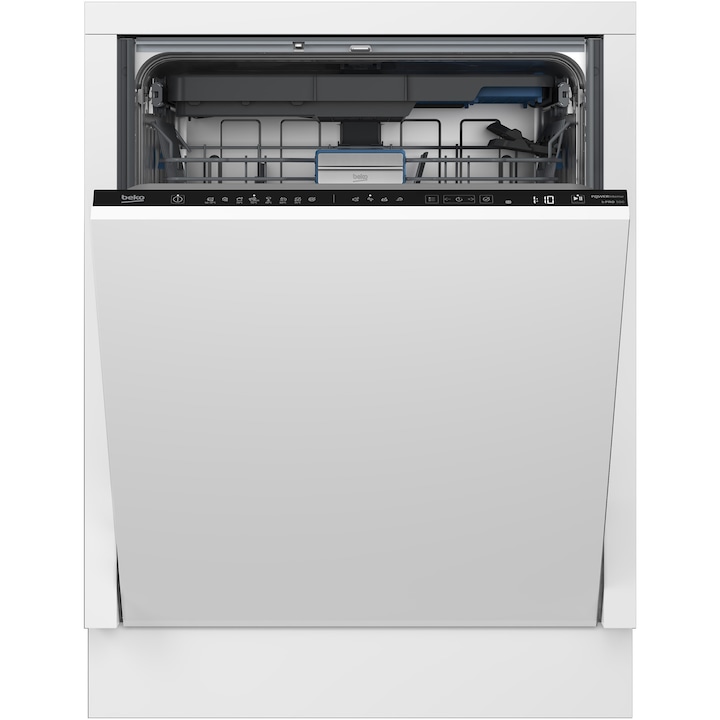 Masina de spalat vase incorporabila Beko BDIN38561P, 15 seturi, 8 programe, 60 cm, Clasa A, TrayWash, PowerIntense