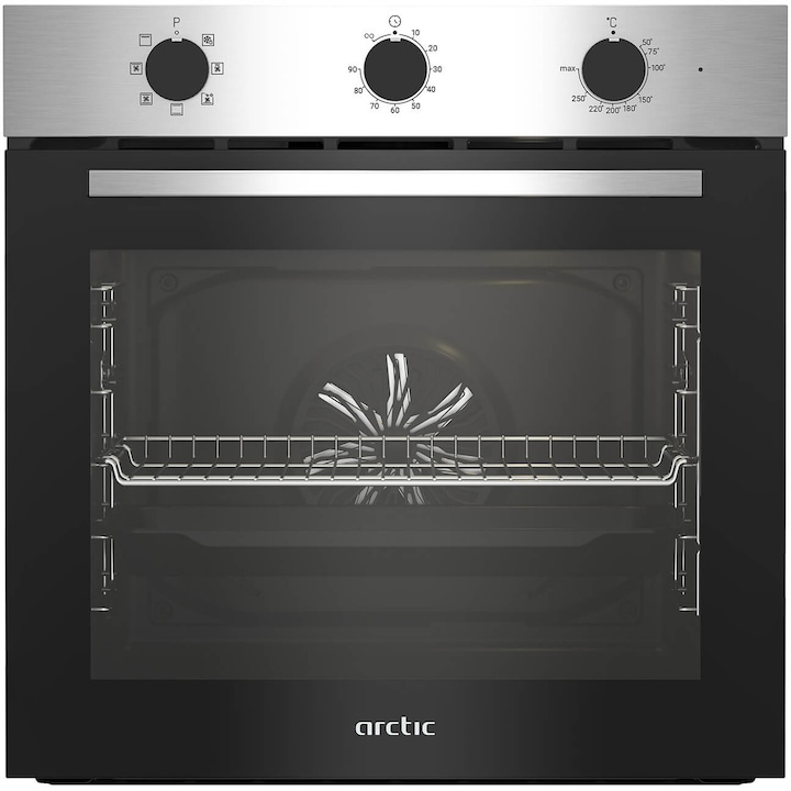 Cuptor incorporabil Arctic ARVIE1110XD, Electric, 71 l, AeroCooking, Clasa A, Inox